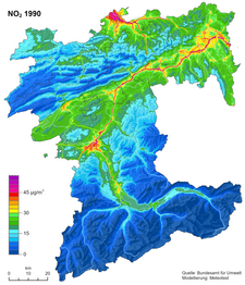 Stickstoffdioxid 1990